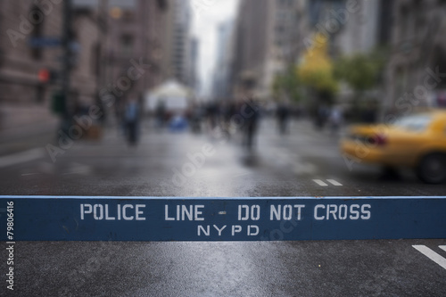 Police Line Do Not Cross. New York City. photo