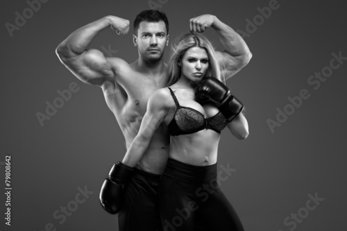 Sexy pair of athletic people © fotorince