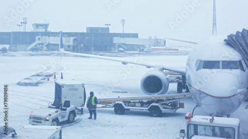 winter at the airport