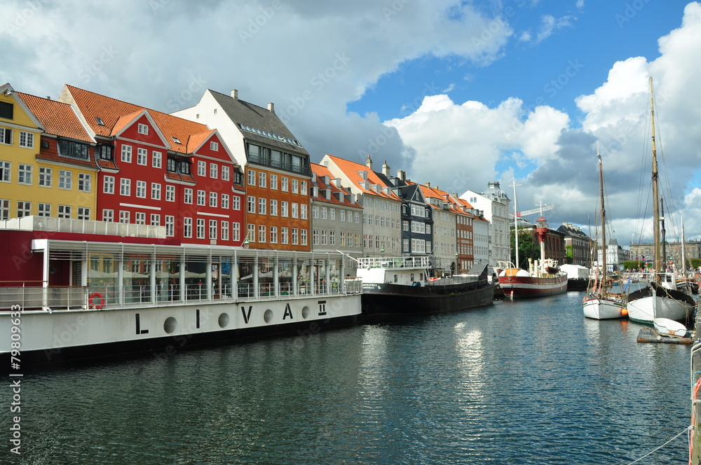 Barcas en Nyhavn, Copenhague