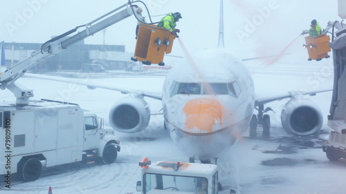 winter at the airport