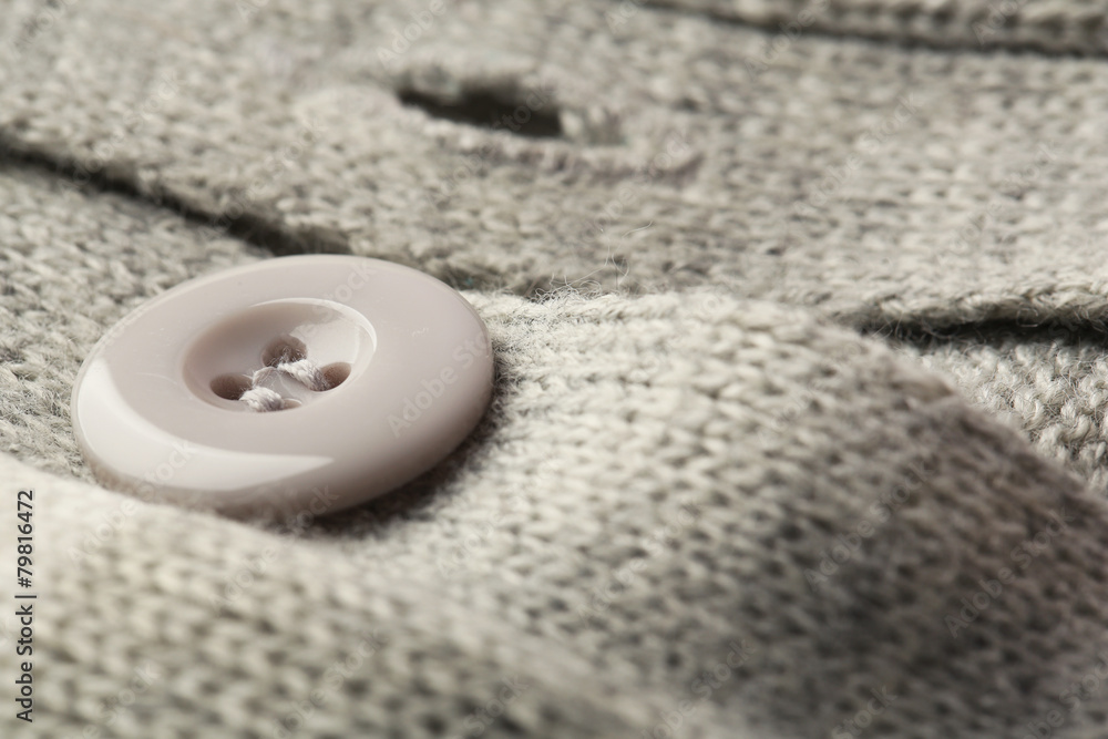 Button on clothes close up Button on clothes close up
