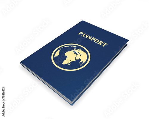 Passport, isolated on a white background