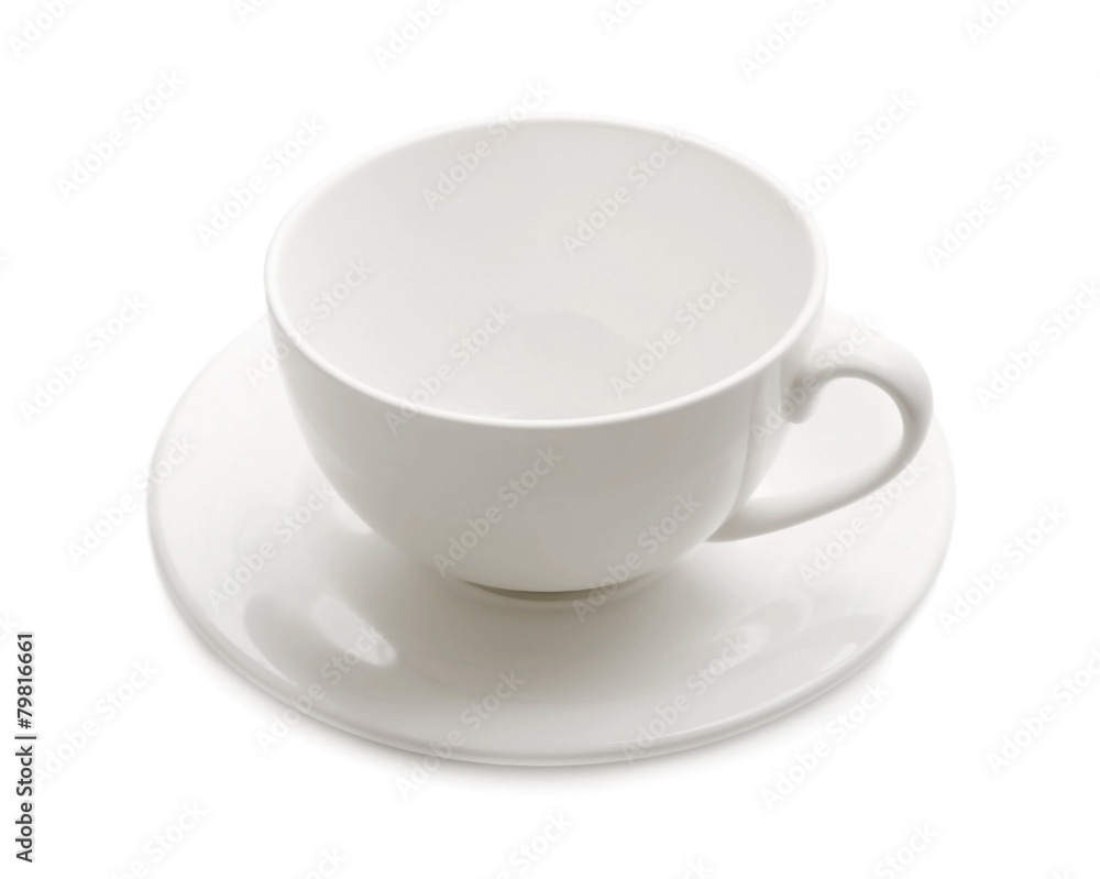 White cup isolated on white White cup isolated on white