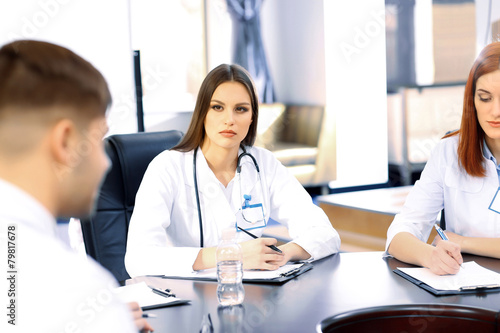 Wallpaper Mural Medical workers working in conference room Torontodigital.ca