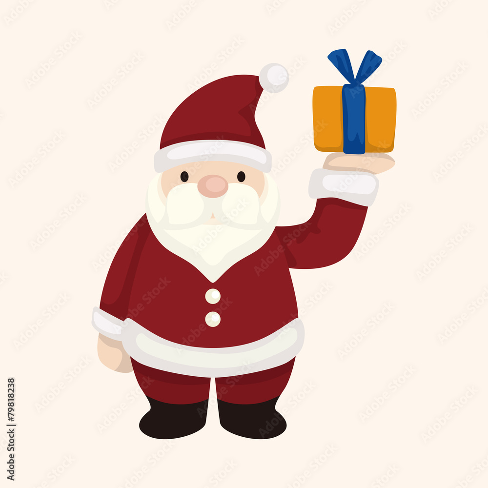 santa claus theme elements santa claus theme elements