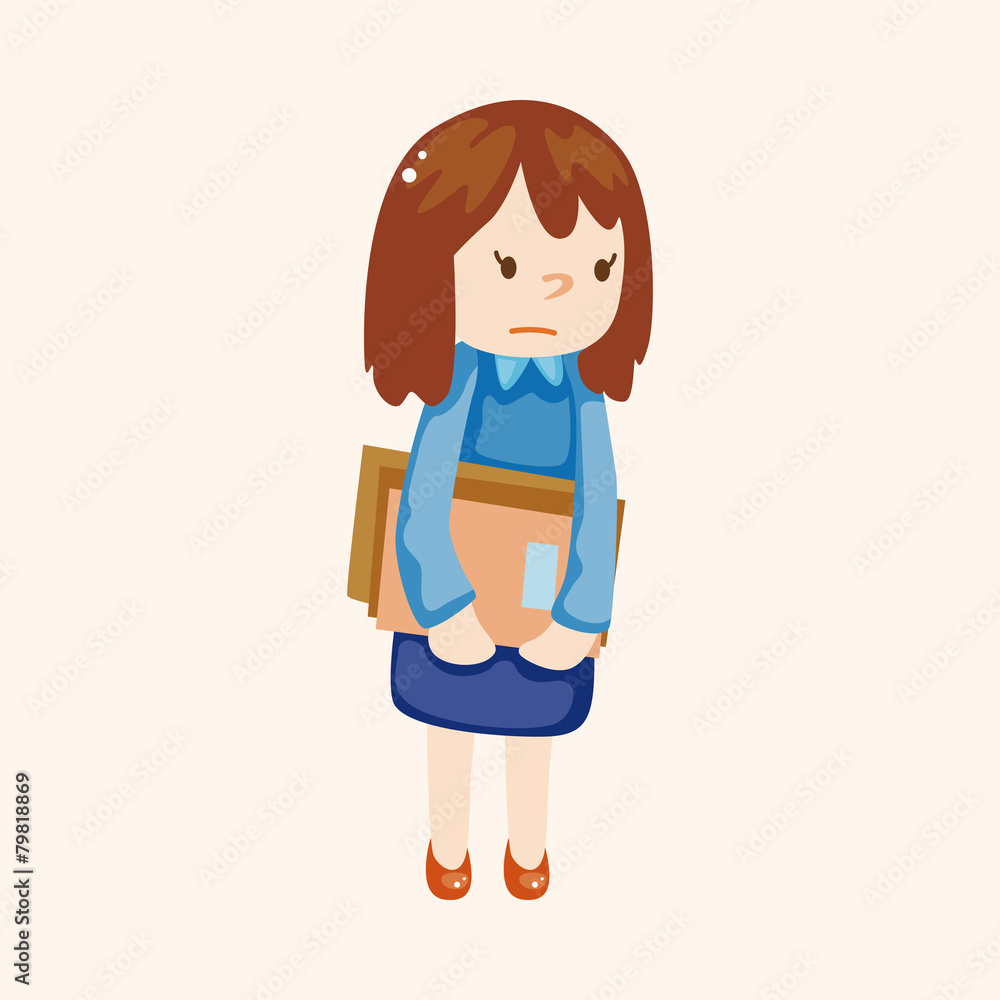 Office worker theme elements Office worker theme elements