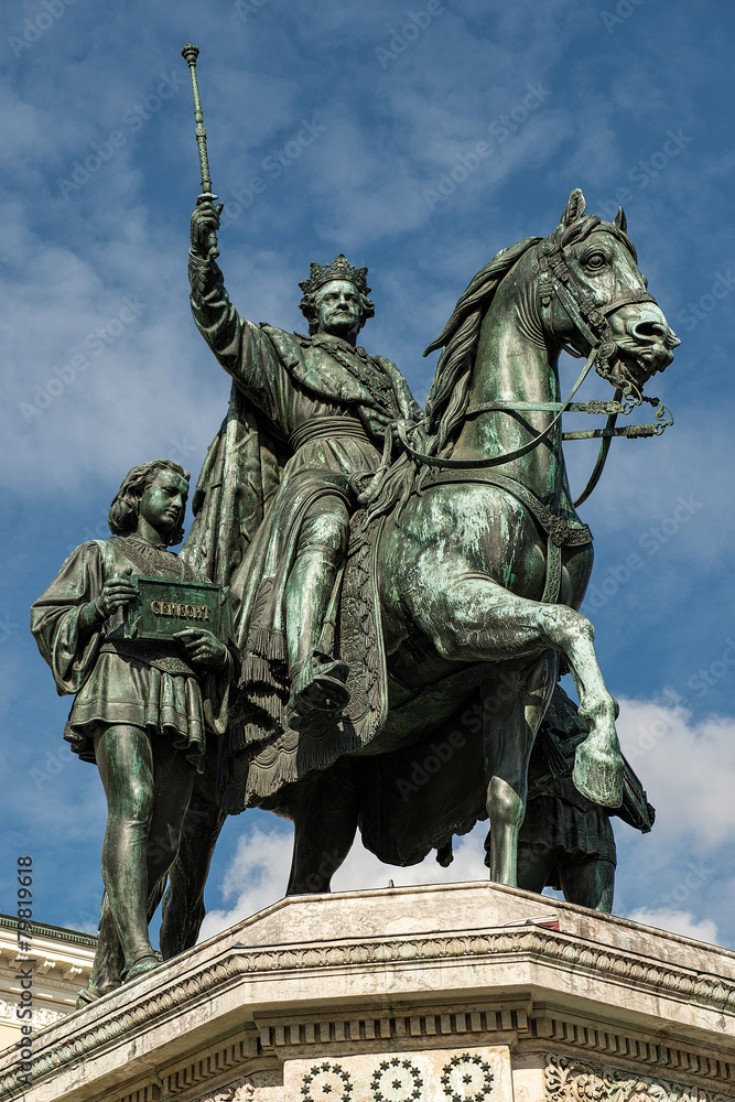 Fototapeta premium Ludwig I. - Denkmal in München