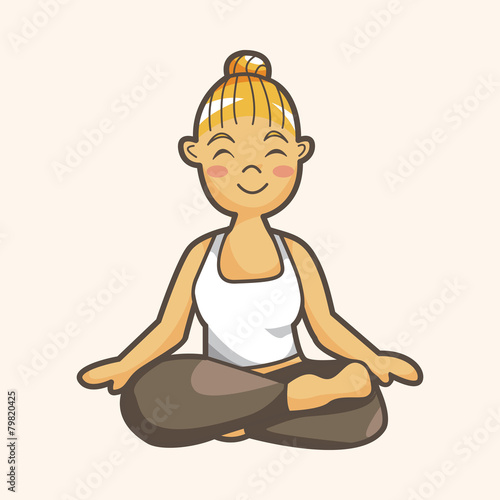 yoga theme elements