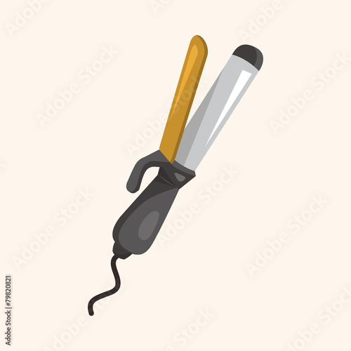 hair products theme hair curlers elements