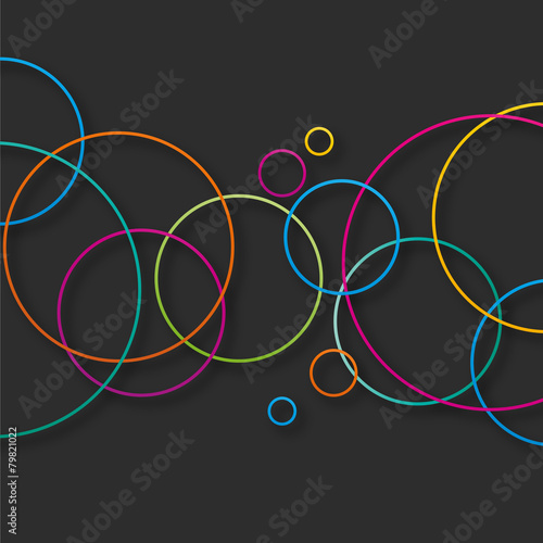 fond abstrait- bulles colorées