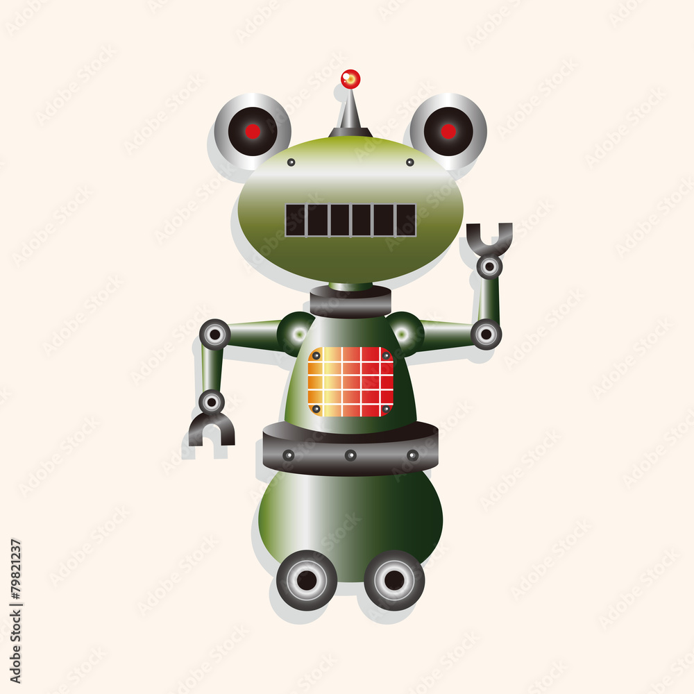 robot theme elements robot theme elements