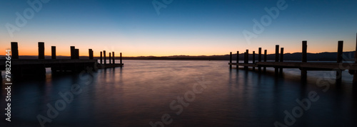 Wallpaper Mural Dawn Jetty Torontodigital.ca