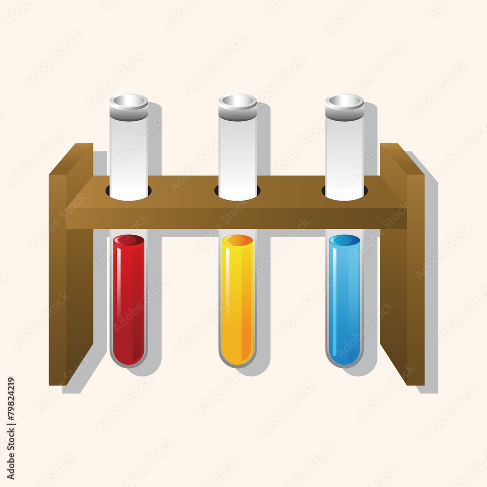 Test tubes and beakers theme elements Test tubes and beakers theme elements