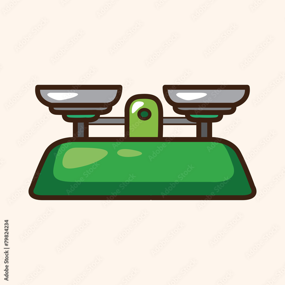 Laboratory balance theme elements Laboratory balance theme elements