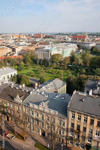 Kazimierz and Stradom from Above in Krakow photo