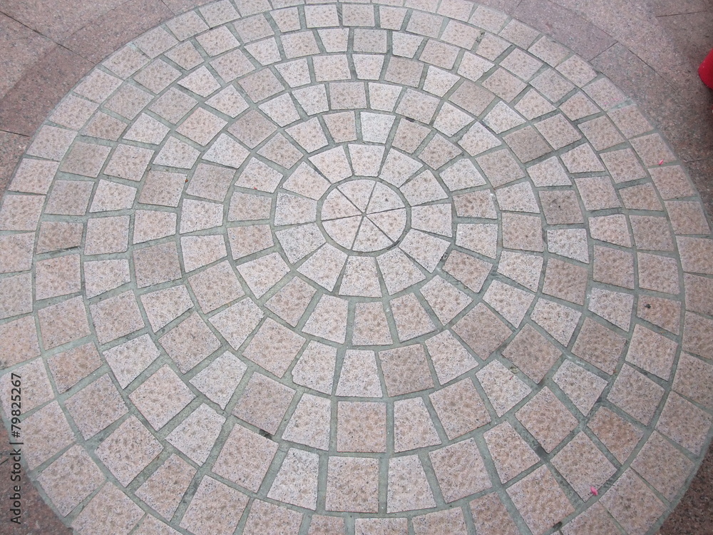 Stone  pavement texture background close up