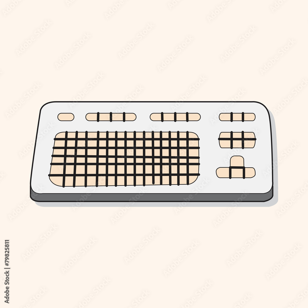 Computer-related equipment keyboard theme elements