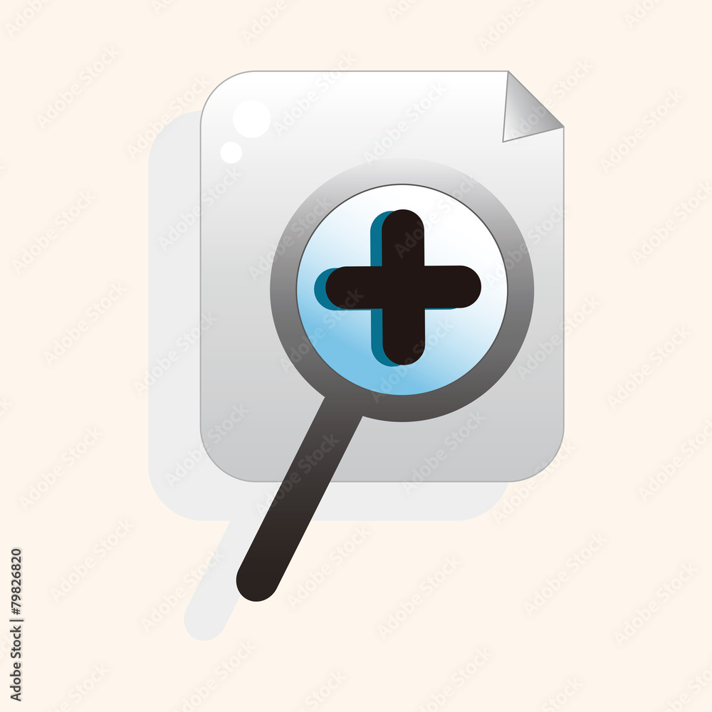 Fototapeta premium Computer-related desktop icon theme elements