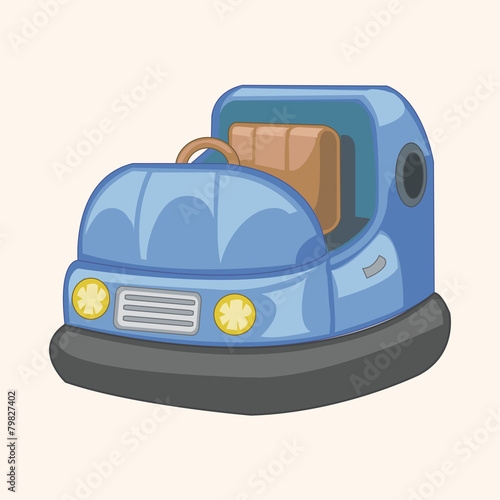 playground bumper car theme elements