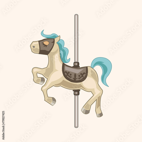 merry-go-round theme elements