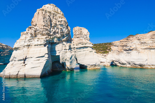 Kleftiko cliffs, Milos island, Cyclades, Greece