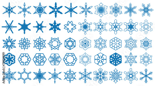 Snowflakes Shapes Set 1