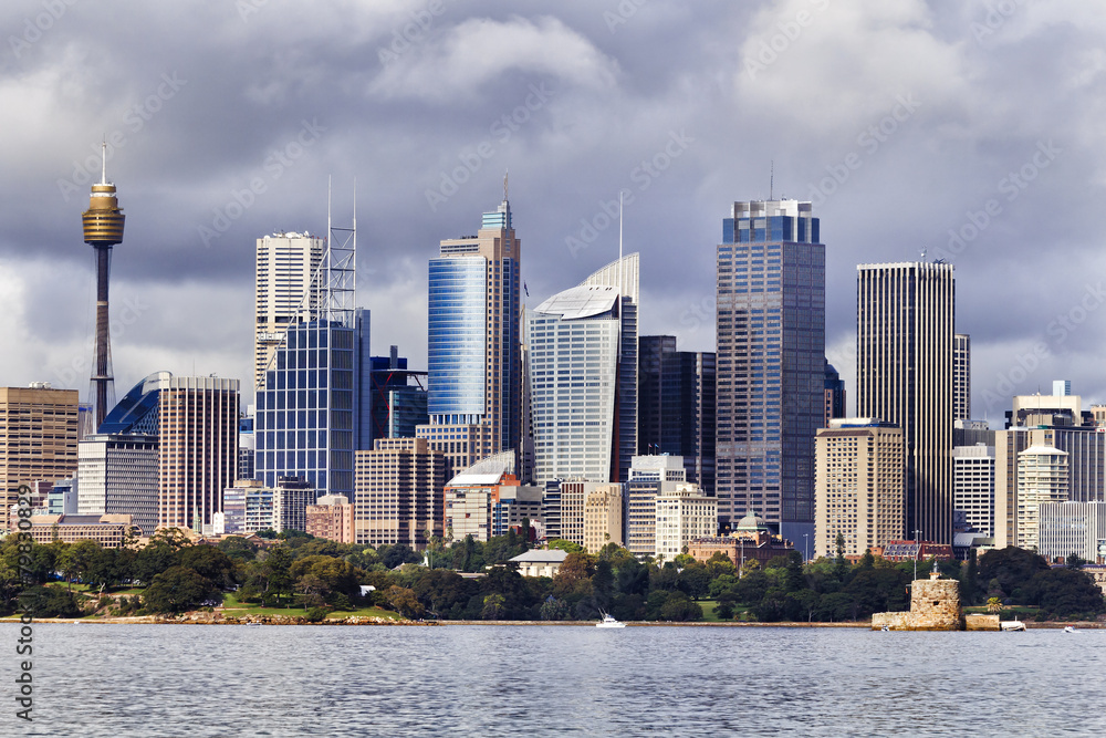 Naklejka premium Sydney CBD Day Tele