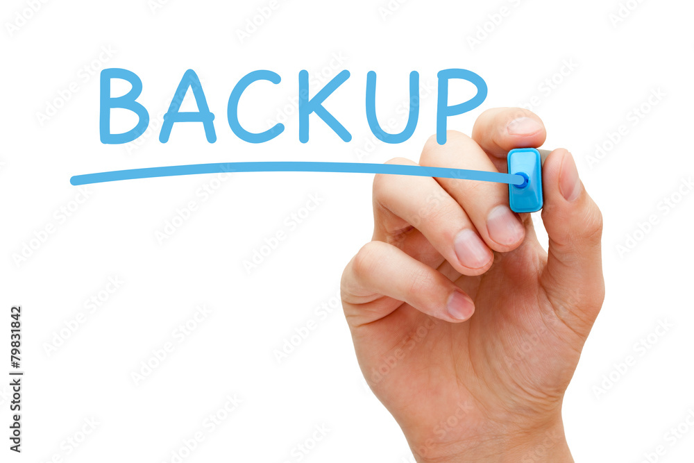 Handwritten Word Backup With Blue Marker Handwritten Word Backup With Blue Marker
