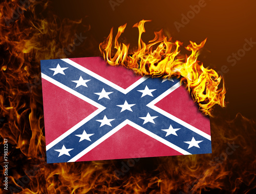 Flag burning - Confederate flag