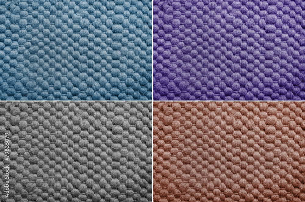Fototapeta premium Set fabric texture background