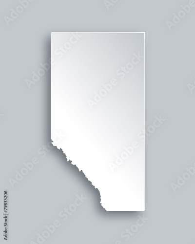 Karte von Alberta