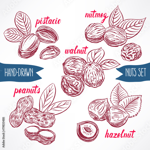 set with nuts