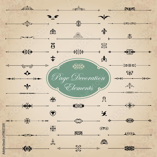 Page decoration elements