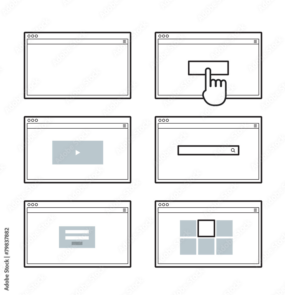 Opened browser window template. Past your content into it. web s Opened browser window template. Past your content into it. web s