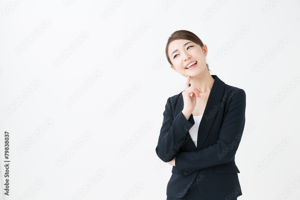 asian businesswoman on white background asian businesswoman on white background