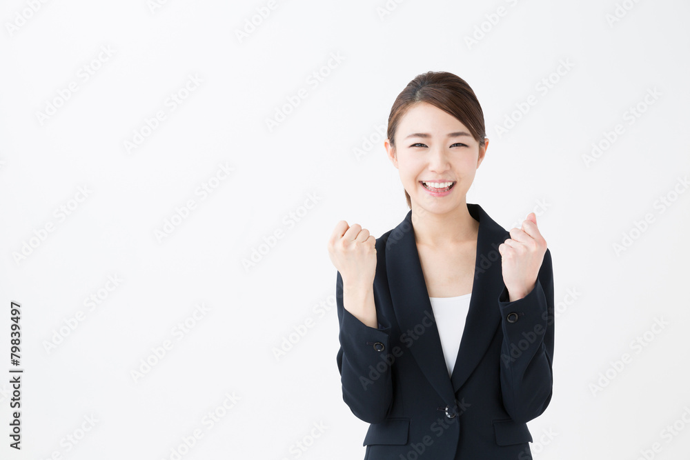 asian businesswoman on white background asian businesswoman on white background