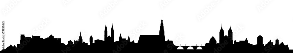 Obraz premium Skyline Heidelberg