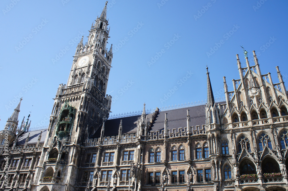 Das Neue Rathaus in München, Bayern, Deutschland