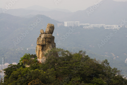 Amah rock of Hong Kong, like an amah holding a baby