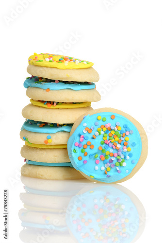 stack of easter sugar cookies