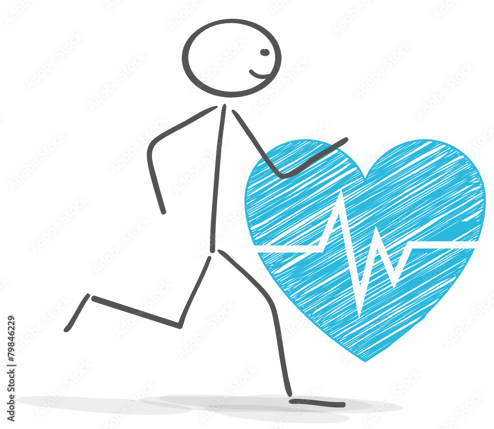 running heart Adobe Stock