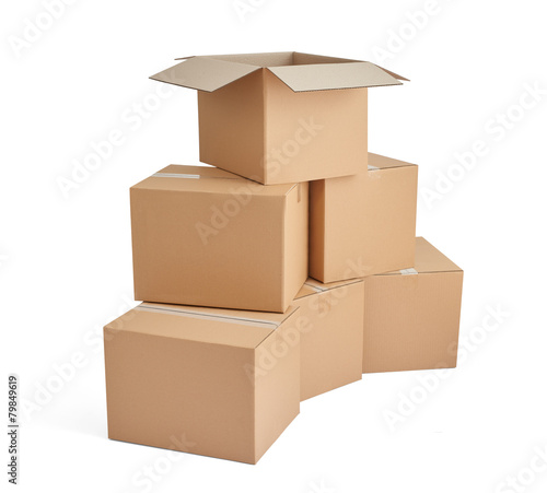box package delivery cardboard carton stack © Lumos sp