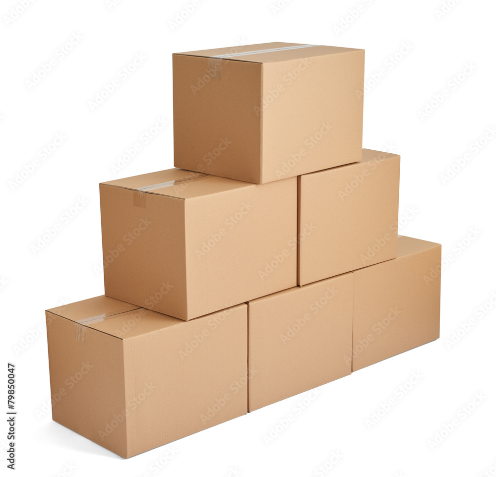 box package delivery cardboard carton stack box package delivery cardboard carton stack