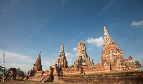 Wat Chai Watthanaram in Ayutthaya Thailand