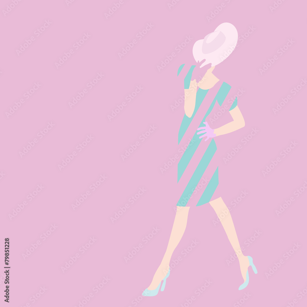 Young stylish woman and clothes Collection, spring,, summer Young stylish woman and clothes Collection, spring,, summer