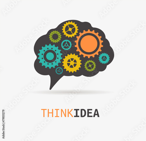 Brain, creation, idea icon and element
