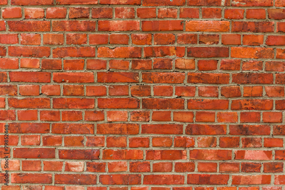 Obraz premium Red brick wall texture background