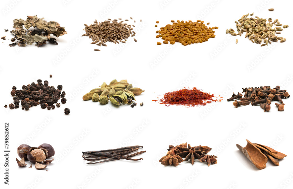 Fototapeta Set of different spices