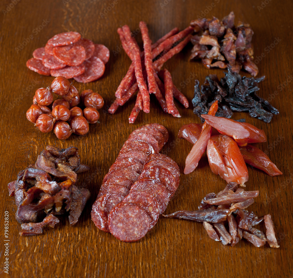 meat and sausages meat and sausages